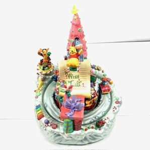 仙6 くまのプーさん オルゴール フィギュアリン ディズニー Disney Pooh オルゴール 陶器製 置物 インテリア アンティークの画像2