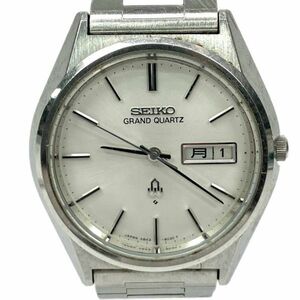 仙28 SEIKO GRAND QUARTZ 4843-8041 グランドクォーツ デイデイト ホワイト文字盤 アナログ 3針 セイコー QZ