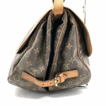 仙17 Louis Vuitton M42254 モノグラム ソミュール35 ショルダーバッグ ルイヴィトン ブラウン系 ルイヴィトン 斜め掛け クロスボディ_画像3