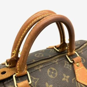 仙105 Louis Vuitton M41526 モノグラム スピーディ30 ボストンバッグ ハンドバッグ ブラウン系 ショルダーベルト付 ルイヴィトン 手提げの画像6