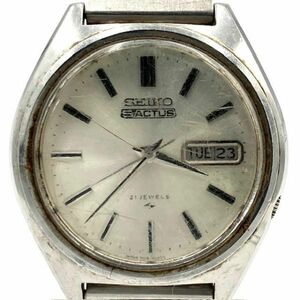 仙12 SEIKO 5ACTUS 7019-8010 腕時計 自動巻き デイデイト シルバー文字盤 アナログ 3針 セイコー ファイブ アクタス メンズ