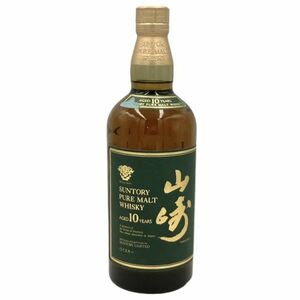 仙17【未開栓】サントリー 山崎 10年 ピュアモルト グリーンラベル ウイスキー 750ml 40％ SUNTORY YAMAZAKI PURE MALT 古酒