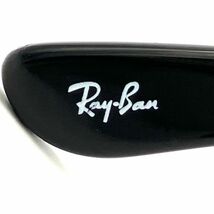 仙35 Ray-Ban RB5121 2000 サングラス ウェイファーラー メガネモデル 黒ブチ 太ブチ 50□22 150 レイバン アイウェア 伊達メガネ ケース付_画像8