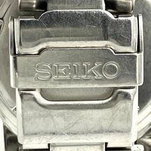 仙22 SEIKO 7T62-0CV0 腕時計 クォーツ デイト クロノグラフ 100M アナログ 3針 セイコー メンズ ブラック文字盤 ラウンド_画像8