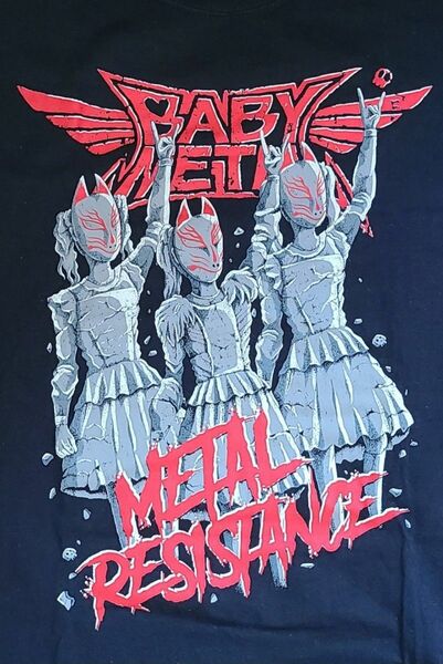 BABYMETAL 2017 METALLICA ソウル公演 METAL RESISTANCE TEE Tシャツ Lサイズ