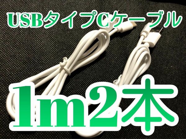 1m2本 USBタイプC-USBタイプA充電ケーブル 04291044