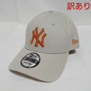 NEW ERA ニューエラ 正規品 9FORTY キャップ 帽子 ベージュ サンド オレンジ NY ヤンキース ユニセックス