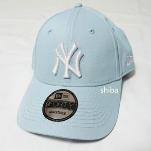 NEW ERA ニューエラ 正規品 9FORTY キャップ 帽子 スカイ ブルー 水色 青 白 NY ヤンキース ユニセックス