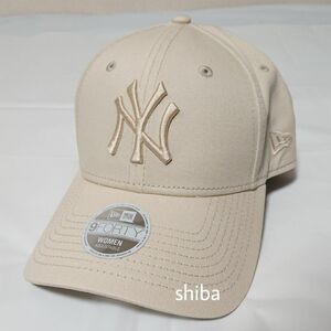 NEW ERA ニューエラ レディース ウィメンズ 9FORTY キャップ 帽子 NY ヤンキース ベージュ クリーム ホワイト