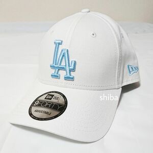 NEW ERA ニューエラ ドジャース LA キャップ 帽子 白 ホワイト 水色 青 ブルー 野球 MLB ユニセックス