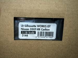 限定イグニッションモデル ig1/18 LB-シルエット ワークス GT ニッサン 35GT-RR カーボン LB-Silhouette WORKS GT ignition model IG3144