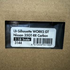 限定イグニッションモデル ig1/18 LB-シルエット ワークス GT ニッサン 35GT-RR カーボン LB-Silhouette WORKS GT ignition model IG3144の画像1