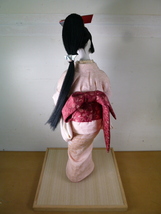 【あ】日本人形　当時の手作人形 着物 和装 桜色 中古 現状 old Japanese doll handmade dolls　Japanese beauty Japanese tradition_画像8