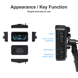 【 サポート有 おまけmicroSD128GB付】Sunway P501-DT Sony STARVIS 307 TPMS 5インチ GPS バイク CarPlay AndroidAuto ドライブレコーダの画像5