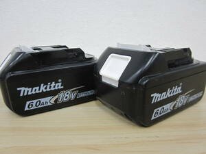 makita 純正 リチウムイオンバッテリー BL1860B 18V 6.0Ah 2個 おまとめ マキタ バッテリ 激安1円スタート