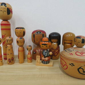 こけし 大量 おまとめ セット 日本人形 創作こけし 伝統工芸品 工芸 置物 激安1円スタートの画像1