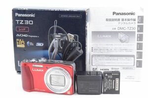 Panasonic パナソニック LUMIX DMC-TZ30 レッド デジタルカメラ #E0012404012Y