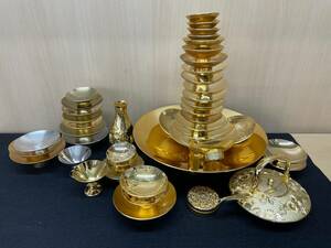 #143A gold cup . summarize large amount K24GP sake cup and bottle sake cup collection .