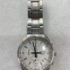 #1429 SEIKO/セイコー CHRONOGRAPH 8T67-00L0 クロノグラフ QZ 腕時計 稼働品 コマ付の画像3