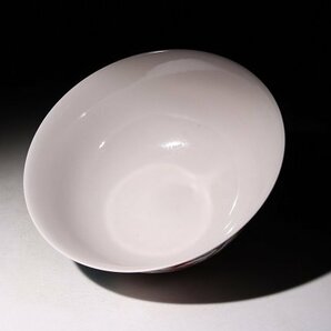 実業家コレクト放出 383 大明成化年製 色絵染付碗 孔雀紋 径約15.5cm （検）茶碗 鉢 唐物 中国美術 古玩 骨董の画像7