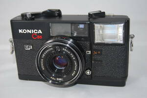 ★シャッターOK★フラッシュ、露出計も動作★ KONICA コニカ C35 EF HEXANON 38mm F2.8 #F-198