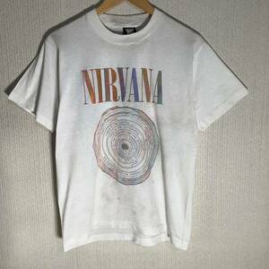 当時もの 1990s Nirvana Vestible レインボー Screen Stars製 パーキングロット ヴィンテージ Tシャツ 80s 90s カート・コバーン