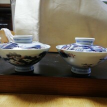 古い有田焼特選茶碗大きめ　５個_画像7