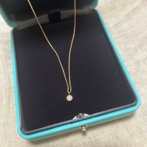 NOJESS K10 一粒ダイヤネックレス 覆輪止め ピンクゴールド ノジェス アクセサリー ペンダント