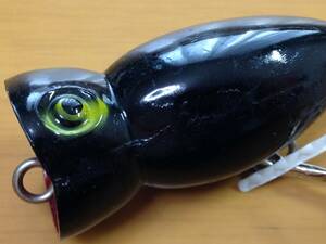 DURA-PAK　FAMOUS　LURES　JAPAN　NO.4015　Hilo　Popper2　ヒロポッパー２　ブラック　検索用　アーボガスト　フラポッパー　#18-2395