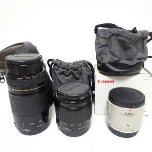 Canon EXtender EF 2X 75-300mm 35-105mm カメラレンズ 3個おまとめセット 動作未確認【80サイズ/同梱不可/大阪商品】【2590339/203/mrrz】