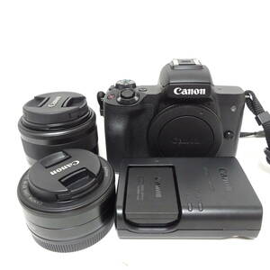 Canon EOS kiss M デジタルカメラ レンズおまとめセット 動作未確認 【60サイズ/同梱不可/大阪商品】【2561082/125/mrrz】