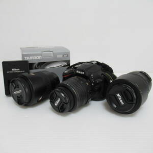 ニコン D5100 レンズ各種 計4点 通電確認済み デジタル一眼レフ カメラ Nikon 趣味 80サイズ発送 p-2598703-290-mrrz