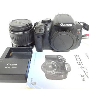 Canon EOS kiss X6i デジタル一眼カメラ レンズ おまとめセット 通電確認済　60サイズ発送 K-2558835-233-mrrz