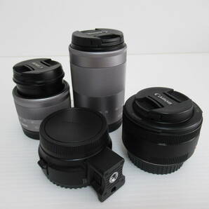 Canon EOS Kiss M 付属品多数 ホワイト 動作確認済み ミラーレス一眼 カメラ レンズ デジカメ キヤノン 80サイズ発送 p-2619980-191-mrrzの画像6
