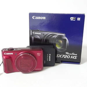 Canon キャノン PowerShot SX720 HS レッド コンパクトデジタルカメラ 通電確認済 60サイズ発送 K-2579477-166-mrrz