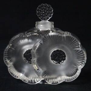 ラリック ドゥフルール クリスタルガラス パフュームボトル 香水瓶 LALIQUE 60サイズ発送 K-2584280-202-mrrz