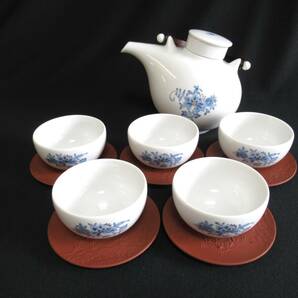 マイセン ジャパニーズティーセット 急須 湯呑 茶托 計6点 Meissen 茶器 食器 美品 100サイズ発送 w-2614030-213-mrrzの画像1