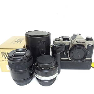 ニコン FM2/T フィルム一眼カメラ レンズ 2個おまとめセット NIKON ジャンク品 80サイズ発送 KK-2640320-104-mrrz