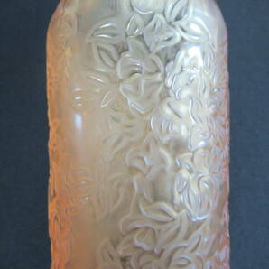 Lalique ラリック 花瓶 フラワーベース ガラス工芸 アンティーク食器 刻印 花模様 60サイズ発送 w-2614026-213-mrrzの画像3