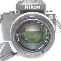 ニコン フィルム一眼カメラ 50mm 1:1.4 レンズ ケース劣化粉吹きあり Nikon 動作未確認 ジャンク品 80サイズ発送 KK-2629064-187-mrrz_画像2