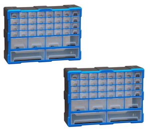 パーツボックス 整理棚 収納 小物入　パーツケース　プラスティックボックス　YS32M4L2　２個セット　