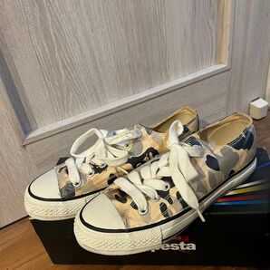 APE　カモ　24　スニーカー　ローカット　BAPESTA　ベージュ