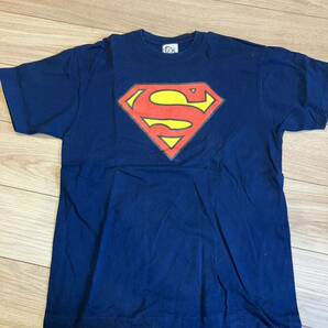 A BATHING APE アベイシングエイプ LサイズTシャツ BAPE スーパーマン ネイビーの画像2