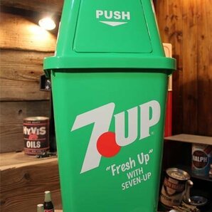 1円 新品 ７UP GREEN 20L ダストボックス ゴミ箱 セブンアップ ごみ箱 アメリカンインテリア アメリカン雑貨 ガレージの画像1