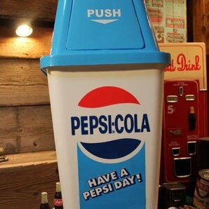 1円 新品 PEPSI COLA 20L ダストボックス ペプシ コーラ ごみ箱 アメリカンインテリア アメリカン雑貨 ガレージの画像3