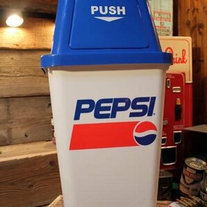 1円 新品 PEPSI COLA 20L ダストボックス ゴミ箱 ペプシ コーラ ごみ箱 アメリカンインテリア アメリカン雑貨 ガレージ 1の画像2