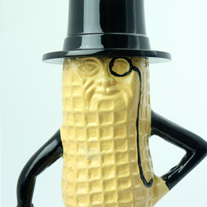 1円 新品 MR.PEANUT コインバンク 貯金箱 ミスターピーナッツ ヴィンテージ風 アメリカンインテリア ステッカー付 ガレージ 世田谷ベースの画像5