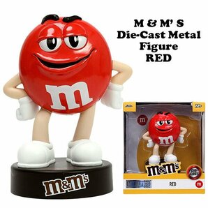 1円 新品 M&M'S ダイキャストメタル フィギュア レッド アメリカンインテリア ステッカー付 ガレージ 世田谷ベースの画像1