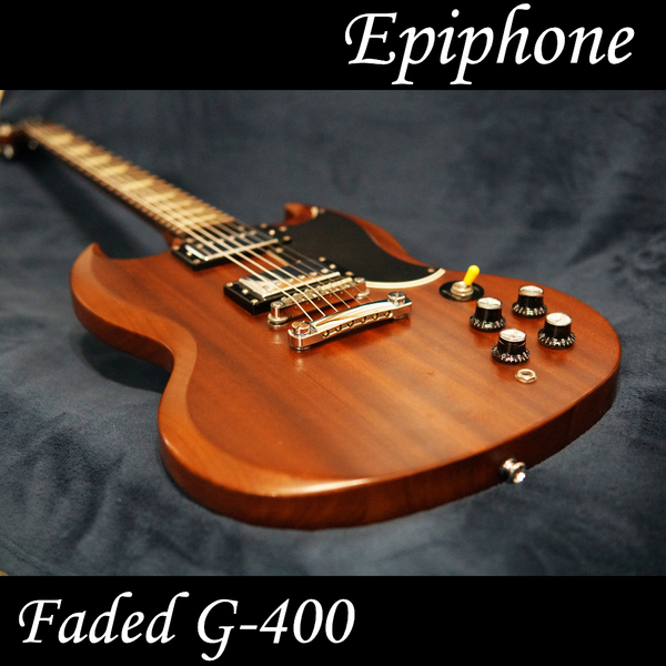 【送料無料】Epiphone(エピフォン) Faded G-400 Worn Brown SG 中古 ケース有 音出し確認済