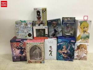 1円〜 同梱不可 ジャンク EXQフィギュア等 ソードアートオンライン、初音ミク、アイドルマスターシンデレラガールズ 他